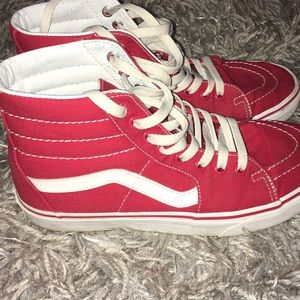 Canvas vans Red/White